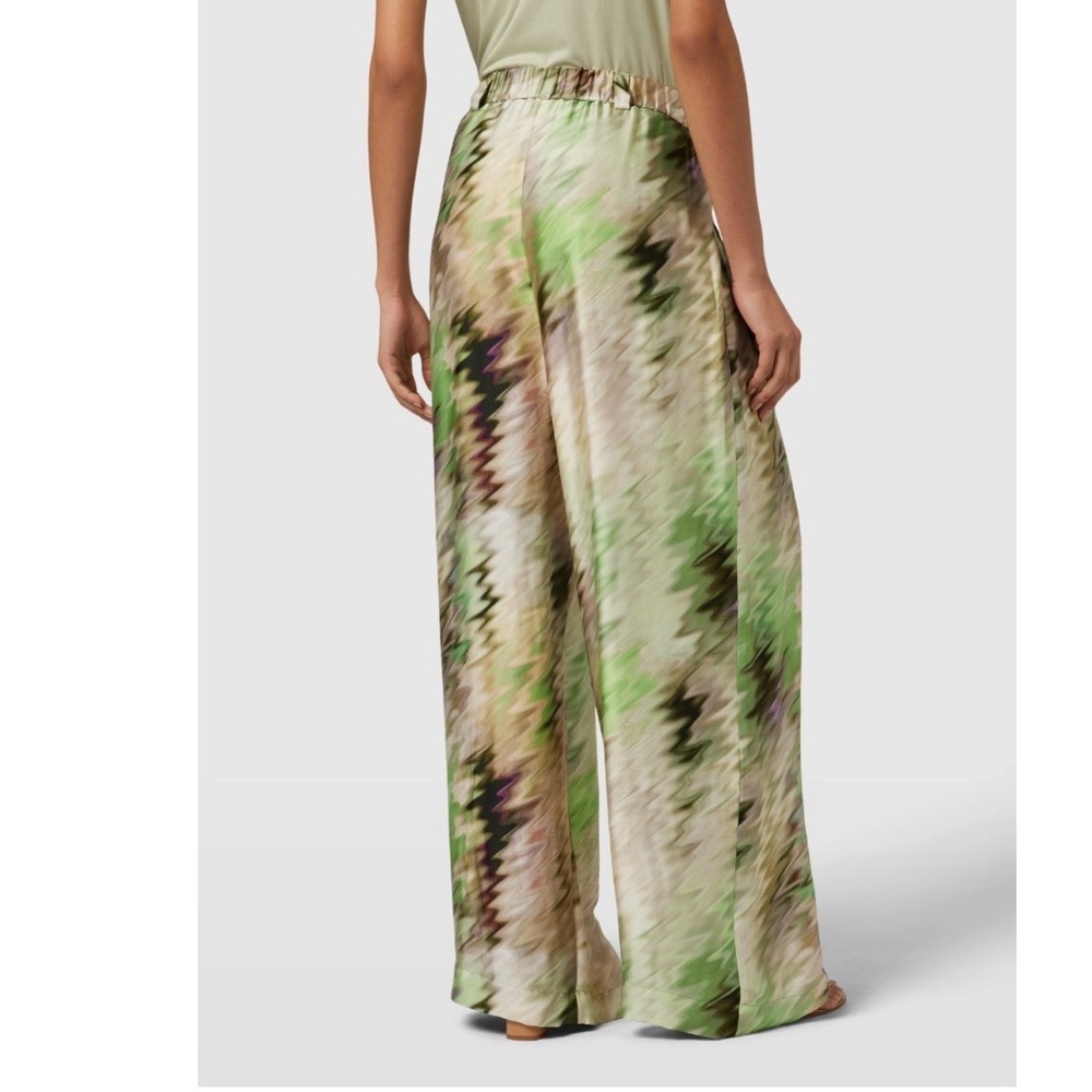 RAFFAELLO ROSSI Multicolor Patterned Wide-Leg Pants size 6